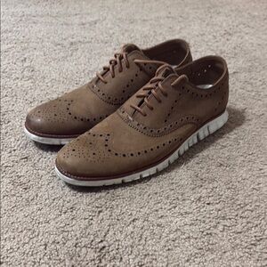 Cole Haan Brown Leather Wingtip Oxfords